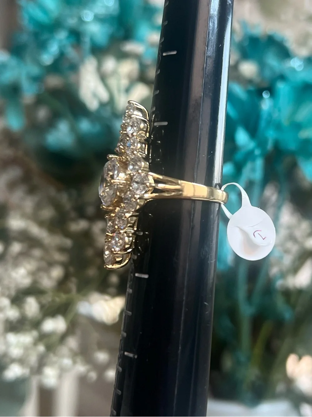 Statement Ring Oro Laminado Gold Filled Size 7 nip